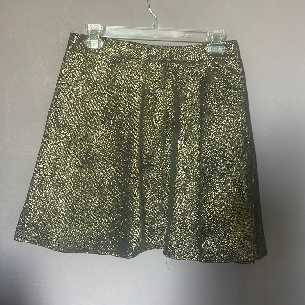 Black and gold skirt